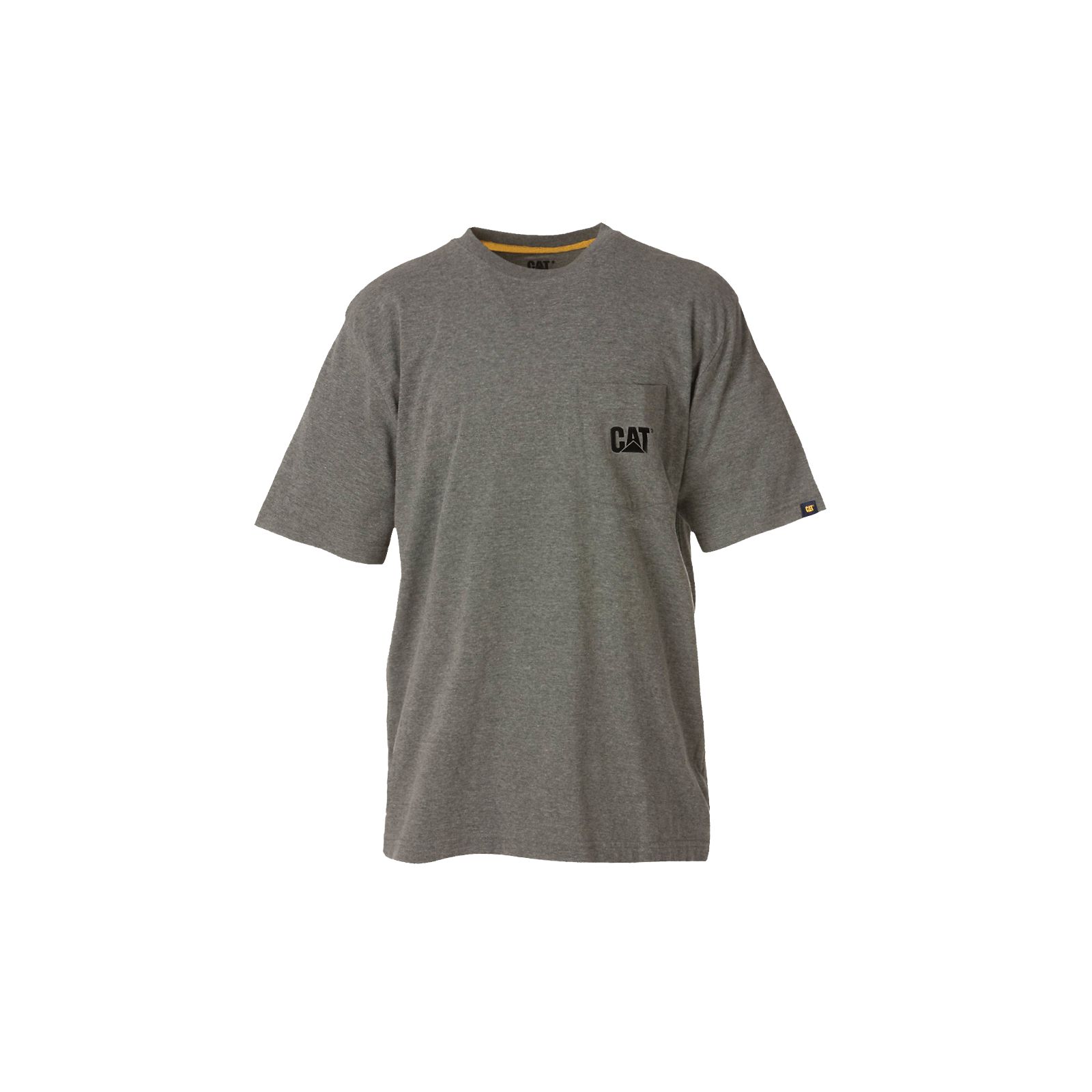 Caterpillar Clothing Online - Caterpillar Trademark Pocket Mens T-Shirts Dark Grey (641582-AMY)